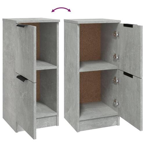 Skænk 30x30x70 cm konstrueret træ betongrå