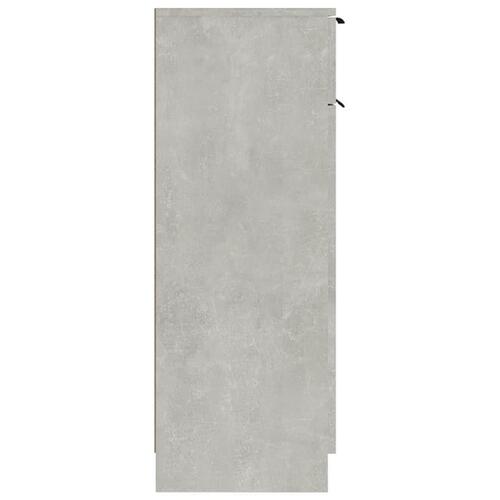 Badeværelsesskab 32x34x90 cm konstrueret træ betongrå