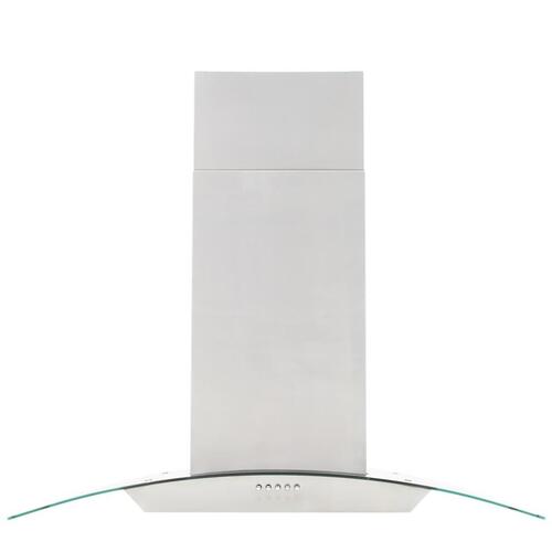 Ø-emhætte 90 cm rustfrit stål 756 m³/t LED