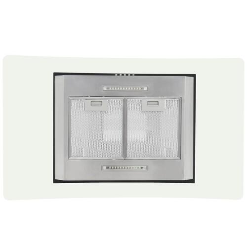 Ø-emhætte 90 cm rustfrit stål 756 m³/t LED