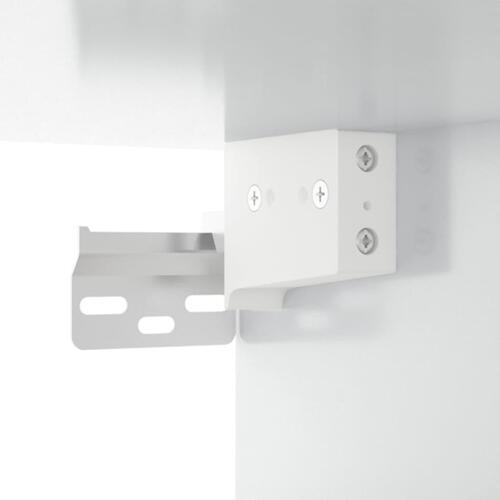 Vægskab 68x30x20 cm konstrueret træ hvid højglans