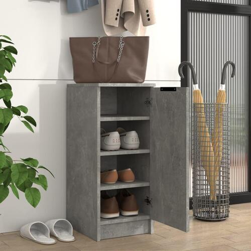 Skoskab 30x35x70 cm konstrueret træ betongrå