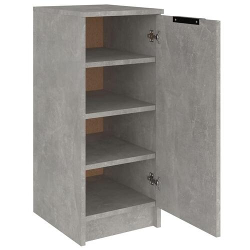 Skoskab 30x35x70 cm konstrueret træ betongrå