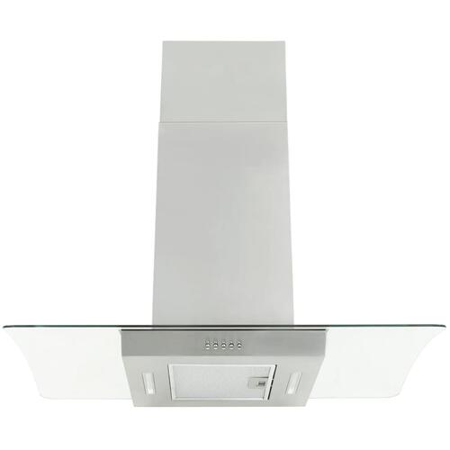 Ø-emhætte 90 cm rustfrit stål 756 m³/t. LED