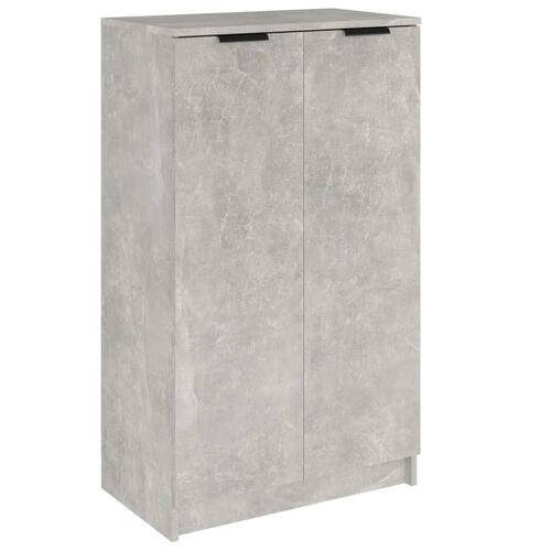 Skoskab 59x35x100 cm konstrueret træ betongrå
