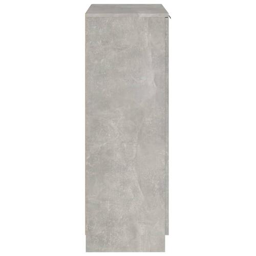 Skoskab 59x35x100 cm konstrueret træ betongrå