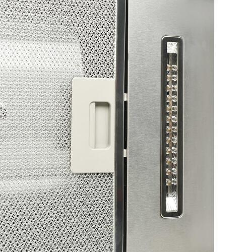 Ø-emhætte 90 cm rustfrit stål 756 m³/t. LED
