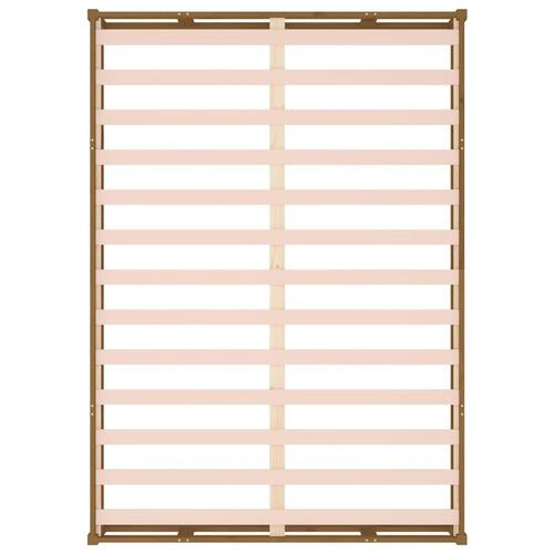 Sengeramme 120x190 cm Small Double massivt træ gyldenbrun