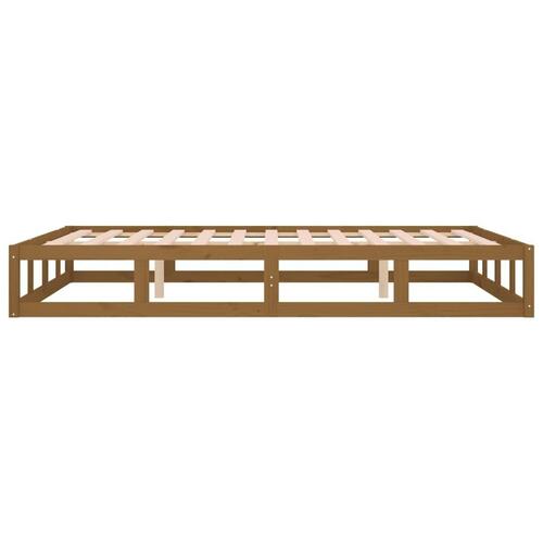 Sengeramme 120x190 cm Small Double massivt træ gyldenbrun