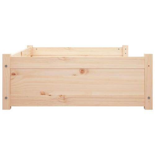 Hundeseng 105,5x75,5x28 cm massivt fyrretræ
