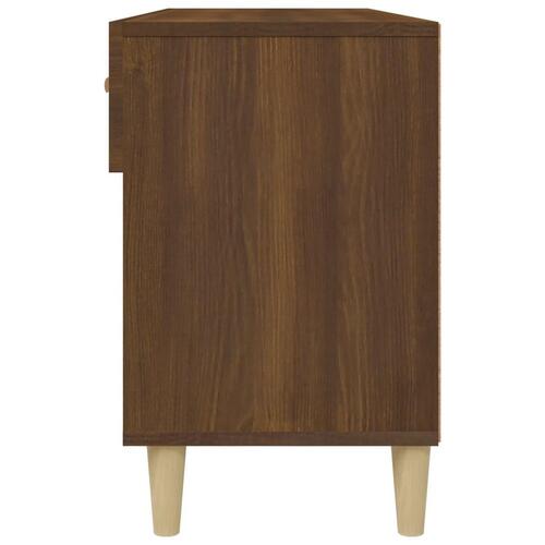 Skoreol 102x35x55 cm konstrueret træ brun egetræsfarve