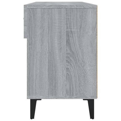 Skoreol 102x35x55 cm konstrueret træ grå sonoma-eg