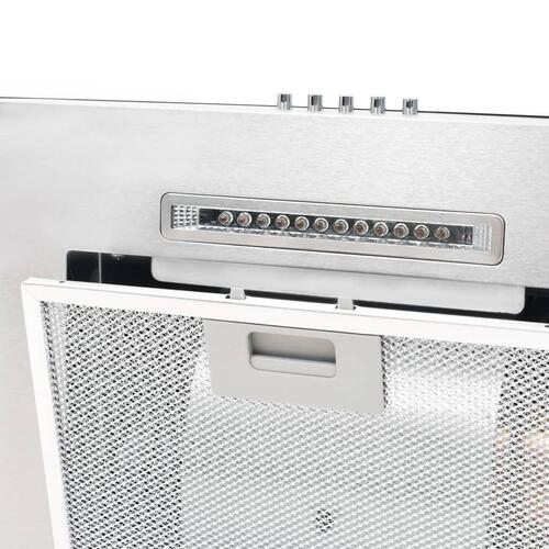 Vægmonteret emhætte 60 cm rustfrit stål 756 m³/t LED