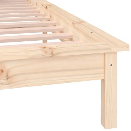 Sengeramme med LED-lys 120x190 cm Small Double massivt træ