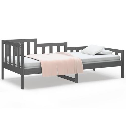 Daybed 90x200 cm massivt fyrretræ grå