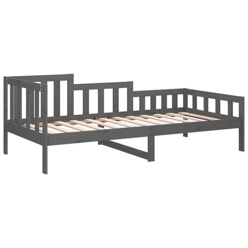 Daybed 90x200 cm massivt fyrretræ grå