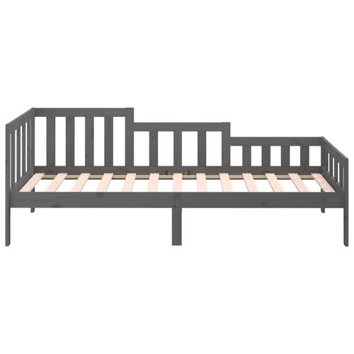 Daybed 90x200 cm massivt fyrretræ grå