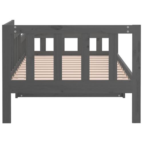 Daybed 90x200 cm massivt fyrretræ grå