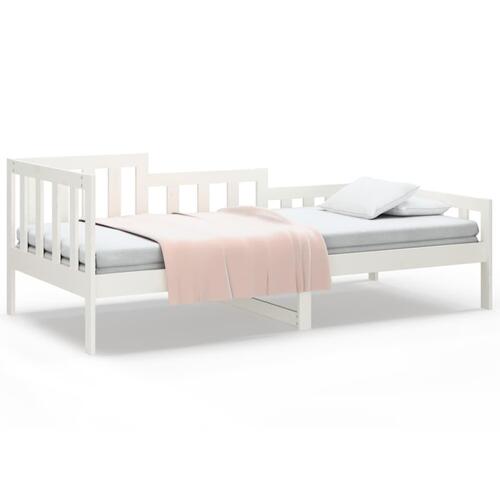 Daybed 90x190 cm massivt fyrretræ hvid