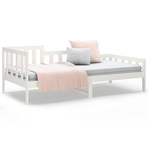 Daybed 90x190 cm massivt fyrretræ hvid