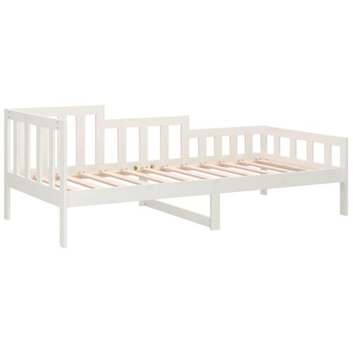 Daybed 90x190 cm massivt fyrretræ hvid