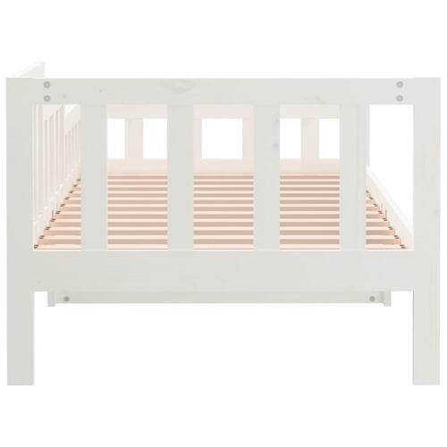 Daybed 90x190 cm massivt fyrretræ hvid