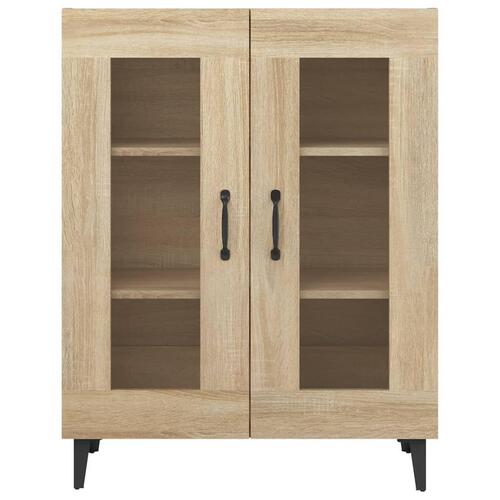 Skænk 69,5x34x90 cm konstrueret træ sonoma-eg