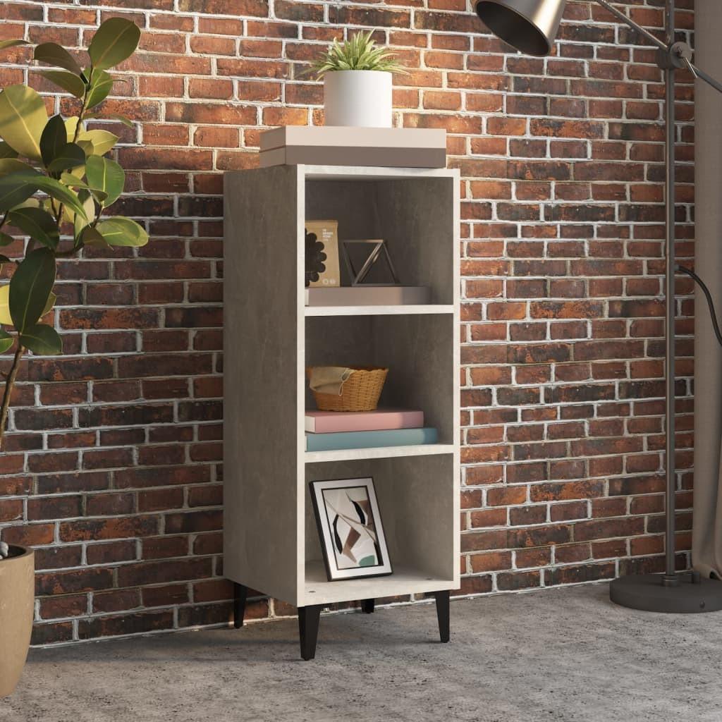Skænk 34,5x32,5x90 cm konstrueret træ betongrå