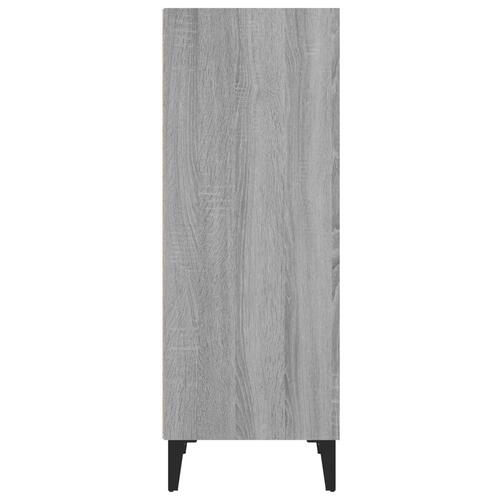 Skænk 34,5x32,5x90 cm konstrueret træ grå sonoma-eg