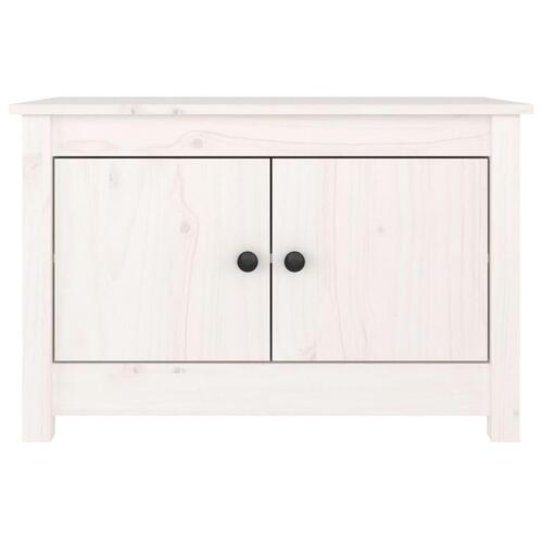 Skoskab 70x38x45,5 cm massivt fyrretræ hvid