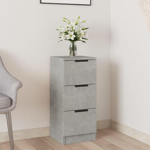 Skænk 30x30x70 cm konstrueret træ betongrå
