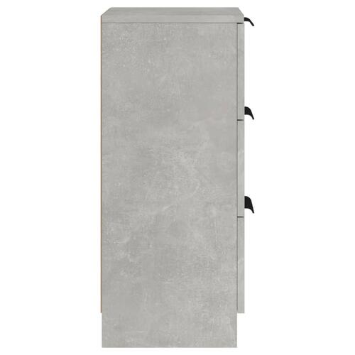 Skænk 30x30x70 cm konstrueret træ betongrå