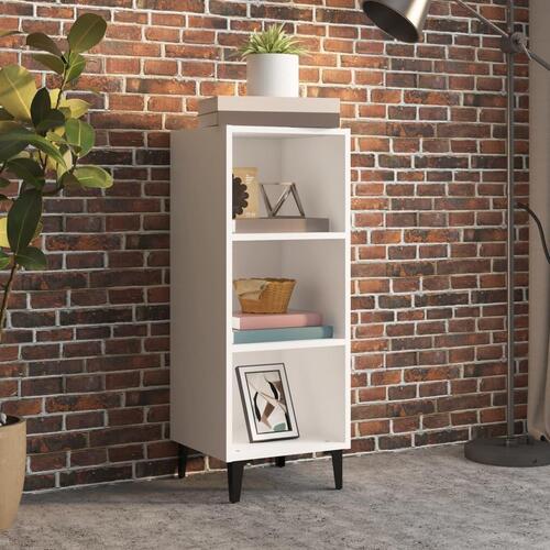 Skænk 34,5x32,5x90 cm konstrueret træ hvid