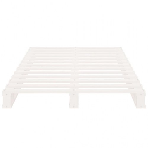 Palleseng 75×190 cm Small Single i massivt fyrretræ - hvid