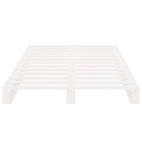 Palleseng 100x200 cm massivt fyrretræ hvid