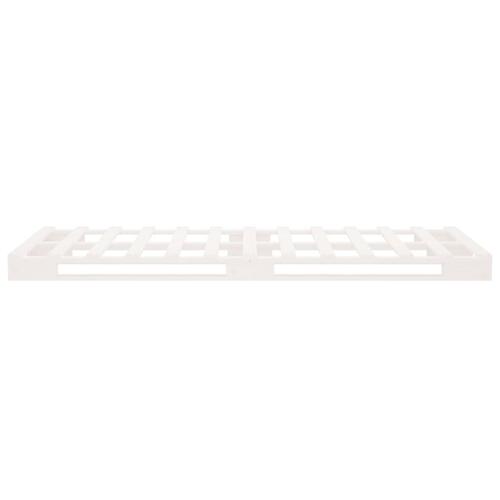 Palleseng 100x200 cm massivt fyrretræ hvid