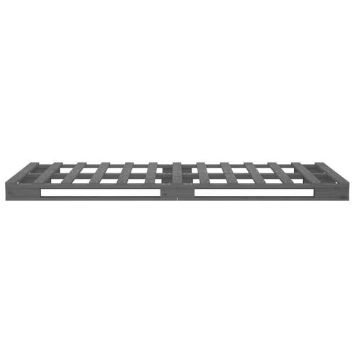 Palleseng 100x200 cm massivt fyrretræ grå