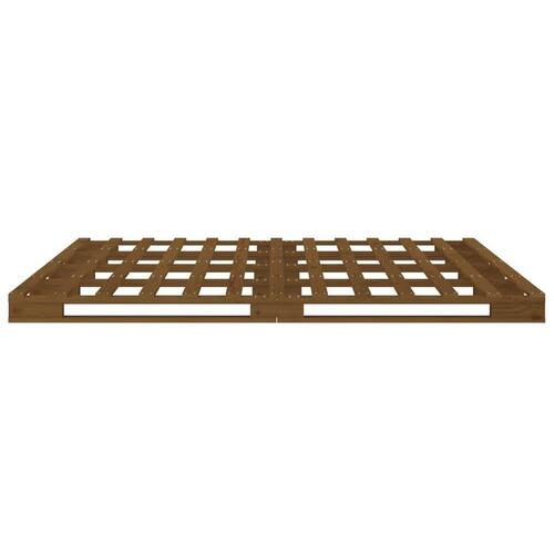 Palleseng 120x200 cm massivt fyrretræ gyldenbrun