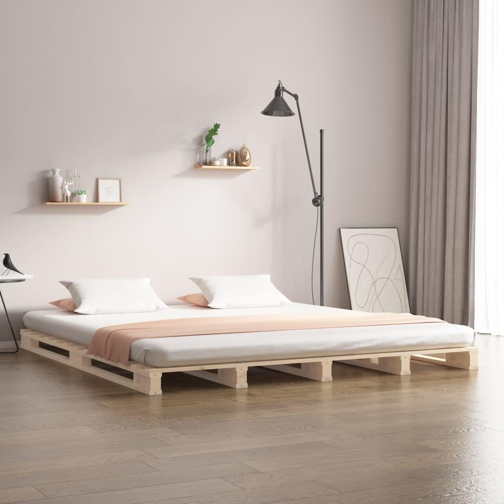 Palleseng 150x200 cm kingsize massivt fyrretræ