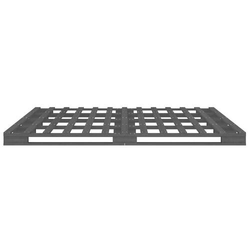 Palleseng 150x200 cm kingsize massivt fyrretræ grå