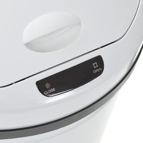 Skraldespand med sensor 42 l hvid