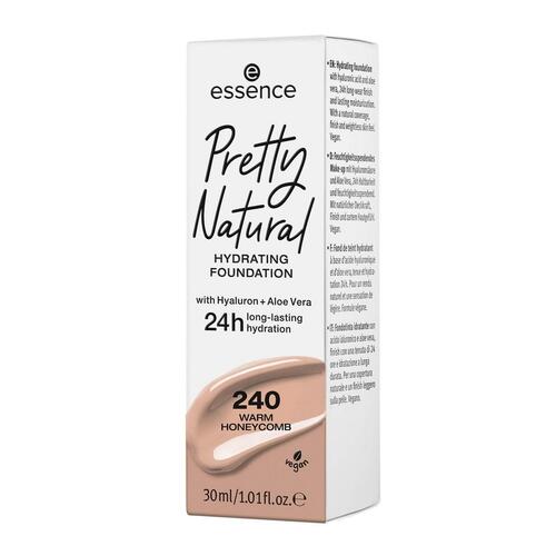 Flydende makeup foundation Essence Pretty Natural 240-warm honeycomb (30 ml)