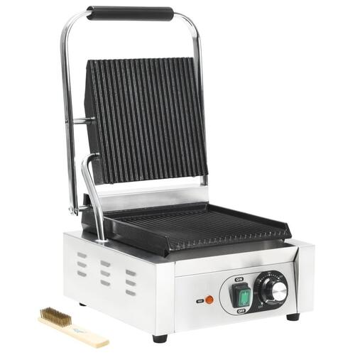 Rillet paninigrill rustfrit stål 1800 W 31x30,5x20 cm