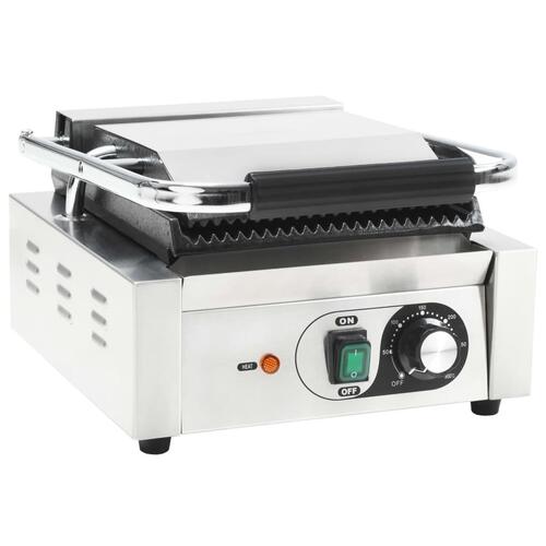 Rillet paninigrill rustfrit stål 1800 W 31x30,5x20 cm