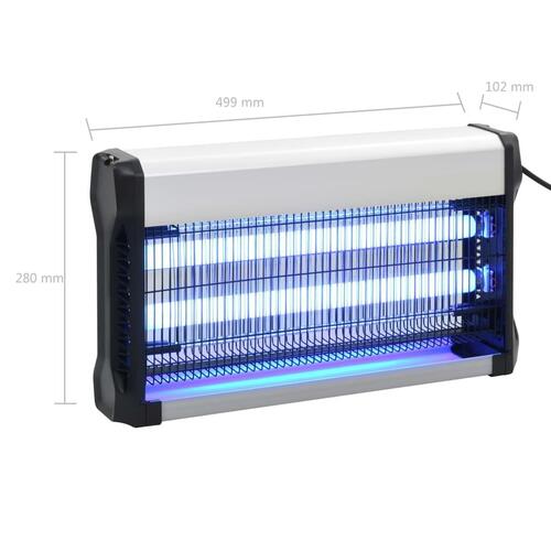 Insektdræber ABS 30 W aluminium sort
