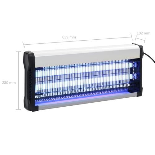 Insektdræber ABS 40 W aluminium sort