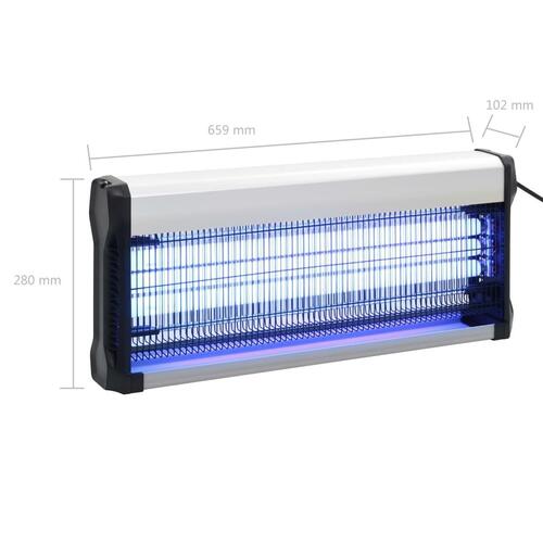 Insektdræber ABS 60 W aluminium sort