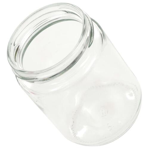 Syltetøjsglas 48 stk. med hvide og røde låg 230 ml