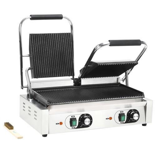 Dobbelt rillet paninigrill 3600 W 57x30,5x20 cm