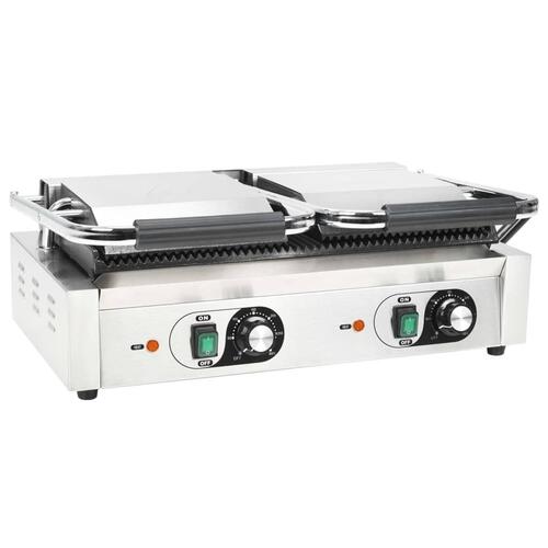 Dobbelt rillet paninigrill 3600 W 57x30,5x20 cm